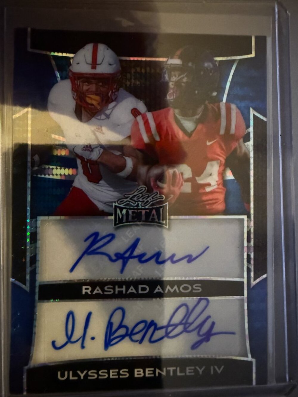 Rashad Amos/Ulysses Bentley Auto | 2025 Leaf Metal | 1/4